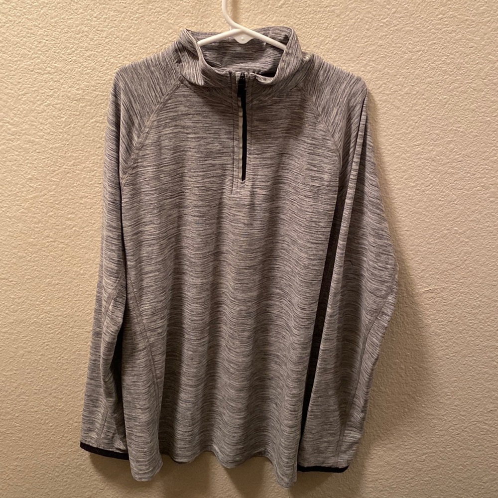 Large (10-12) Grey Old Navy Active 3/4 Zip Pullover